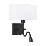 Norte - Lampa przyłóżkowa WL-1122-2-BL-BM-RC-WH