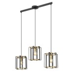 Primero - Lampa wisząca PND-44003-3-BK-GD