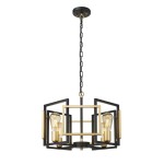 Primero - Lampa wisząca PND-44003-4-BK-GD