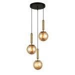 Ravena - Lampa wisząca PND-2324-3A BRO+AMB