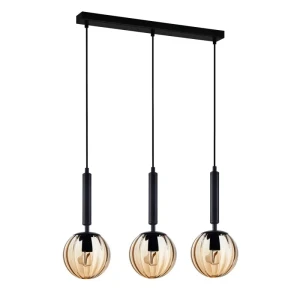 Ravena - Lampa wisząca PND-2324-3L BK+AMB