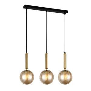Ravena - Lampa wisząca PND-2324-3L BRO+AMB