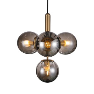 Ravena - Lampa wisząca PND-2324-4B BRO+SG
