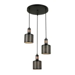 Restenza - Lampa wisząca PND-2439-3-BK