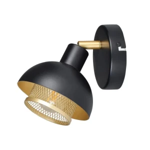 Savio kinkiet SPL-27357-1-BK-GD