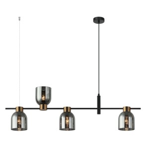 Servio - Lampa wisząca PND-66892-4-BK-SG