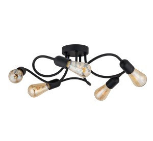 WAVE BLACK LAMPA SUFITOWA 5  E27