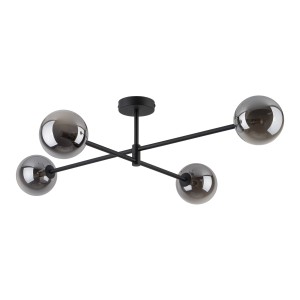 SARIUS BLACK / GRAPHITE LAMPA SUFITOWA 4