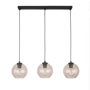 CUBUS BURSZTYN LAMPA WISZĄCA 3  LISTWA