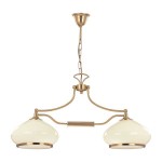 Lampa wisząca ALFA ASTORIA ZŁOTA 2xE27 70cm | 3421