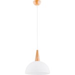 Lampa wisząca ALFA ANJA DREWNIANA 1xE27 30cm | 9626