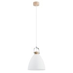 Lampa wisząca ALFA HERMINA DREWNIANA 1xE27 22cm | 9642