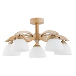 Lampa sufitowa żyrandol ALFA EMIR drewno  I  22205