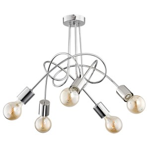 Lampa sufitowa ALFA TANGO CHROM 5xE27 | 24465