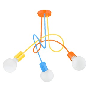 Lampa sufitowa ALFA TANGO KOLOROWA 3xE27 | 28263