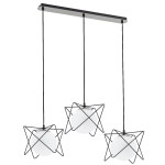 Lampa wisząca ALFA SAGITO TRACK CZARNO-BIAŁA 3xE14  | 62201
