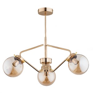 Lampa sufitowa ALFA BARSUM ZŁOTA 3xE14  | 27583