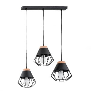 Lampa wisząca ALFA RINA CZARNA 3xE27  | 62114