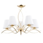 Lampa sufitowa ALFA MONZA ZŁOTA 5xE14  | 27615