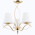 Lampa sufitowa ALFA MONZA ZŁOTA 3xE14  | 27613