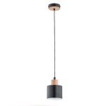Lampa wisząca ALFA IVO CZARNA 1xE27  | 60733