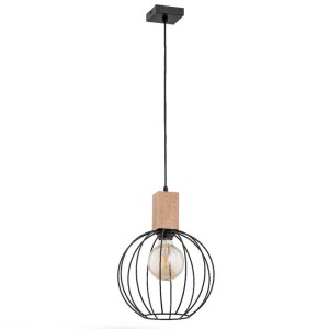Lampa wisząca ALFA ARIZAN DREWNIANA 1xE27 | 27801