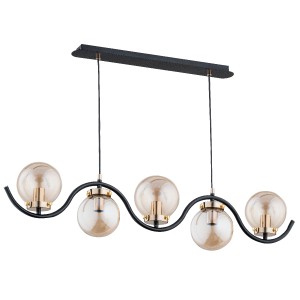 Lampa wisząca ALFA KORDA ZŁOTA 5xE14 | 62155