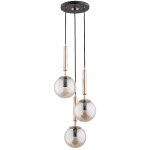 Lampa wisząca ALFA VOLDA PICOLO ZŁOTA 3xE14 | 63068