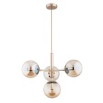 Lampa wisząca ALFA VOLDA PICOLO ZŁOTA 4xE14 | 63074