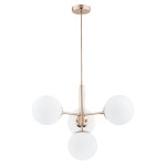 Lampa wisząca ALFA VOLDA PICOLO ZŁOTA 4xE14 | 63089