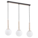 Lampa wisząca ALFA VOLDA PICOLO CZARNO-ZŁOTA 3xE14  | 62205