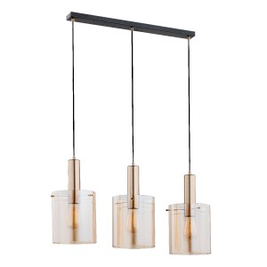 Stylowa lampa wisząca nad stół ALFA CELENA złoty 3x E27 | 62161