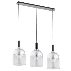 Lampa wisząca ALFA VENTO SREBRNA 3xE27 | 62193