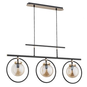 Lampa wisząca ALFA VASIDO CZARNA 3xE14 | 62196