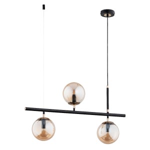 Lampa wisząca ALFA FINGO CZARNA 3xE14  | 63037