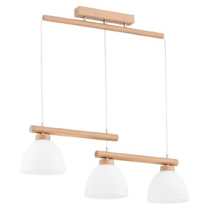 Lampa wisząca ALFA DENVER DREWNIANA 3xE27 | 63041