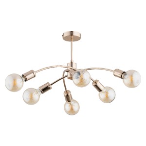 Lampa sufitowa ALFA RALPH ZŁOTA 6xE27  | 63048