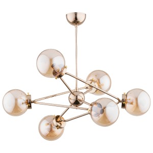 Lampa sufitowa ALFA RESTO ZŁOTA 6xE14 | 63069