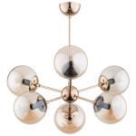 Lampa sufitowa ALFA SANDY ZŁOTA 6xE14 | 63076