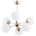 Lampa sufitowa ALFA SANDY ZŁOTA 6xE14 | 63097