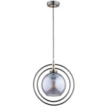 Lampa wisząca ALFA MANDI PRO CZARNA 1xE27 | 60886