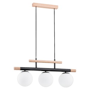 Lampa wisząca ALFA TRENDY DREWNIANA 3xE14 | 63087