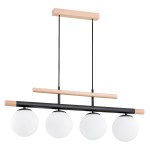 Lampa wisząca ALFA TRENDY DREWNIANA 4xE14 | 63091