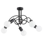 Lampa sufitowa ALFA LUPO CZARNA 5xE27 | 28535