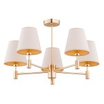 Lampa sufitowa ALFA ASTRIT ZŁOTA 5x E14 | 28645