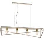 Lampa zwis GOTE beż - złoty  I  0228