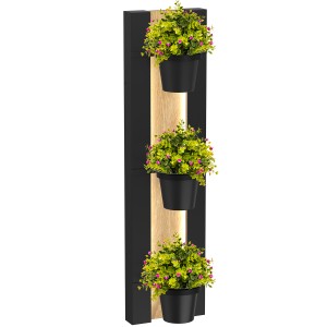 Naścienny kwietnik z oświetleniem LED SHELF I  0298