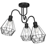 Lampa plafon BERGEN czarny I  0309