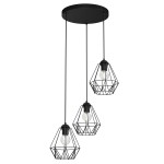 Lampa zwis BERGEN czarny I  0606