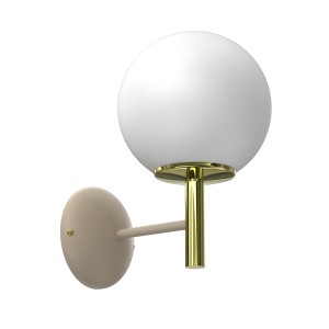 Lampa kinkiet AWINION beige/gold 1xE27  /  1573